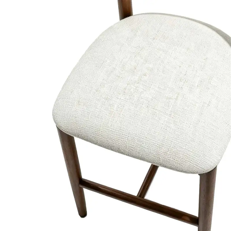 Solid Wood Linen Bar Chair