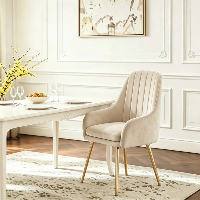 Velvet dining chair