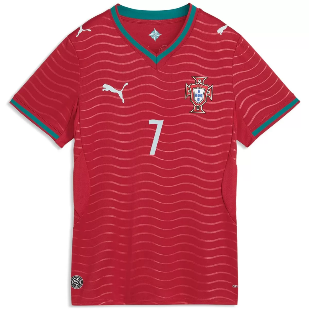Ronaldo #7 Women's Portugal Home Jersey World Cup 2026