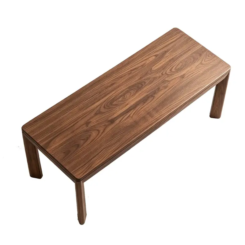 Rectangular walnut dining table（62.99-78.74