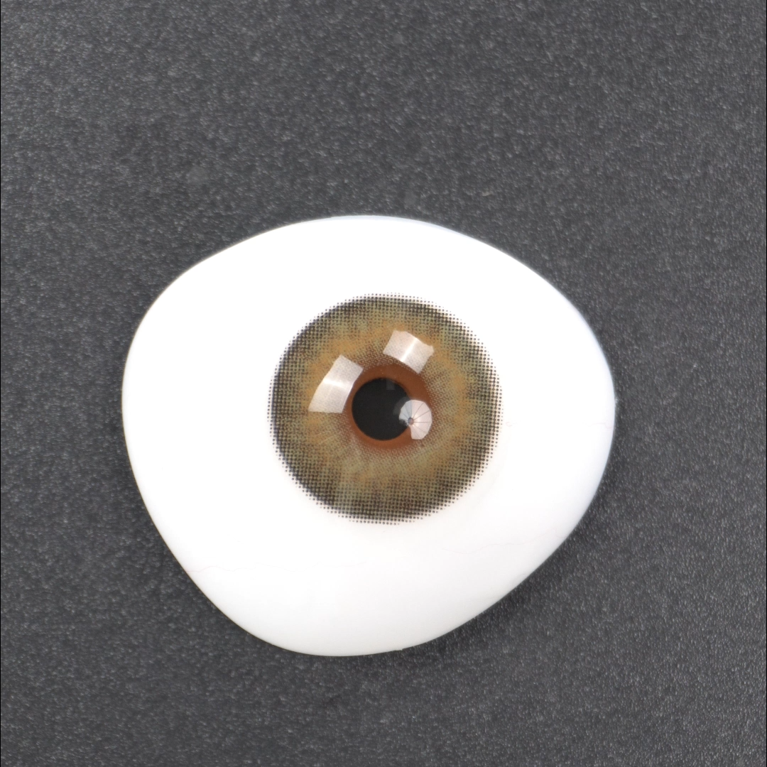 BONVIRO Jade Dew Colored Contacts – Soft Green Lenses for Dark Eyes | 6 Months Wear