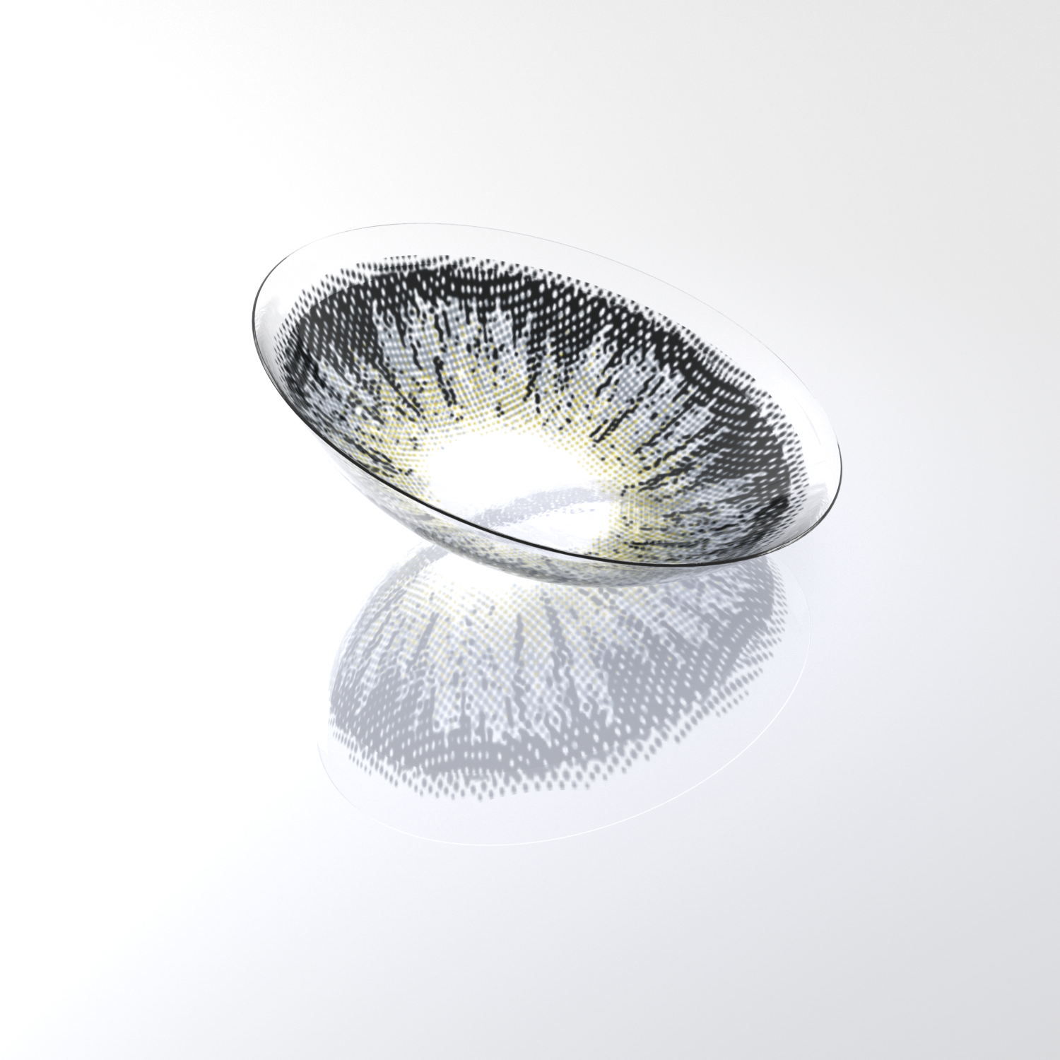 BONVIRO Ash Gray Gold Feather Colored Contact Lenses | Neutral Daily Wear, 6 Months Wear