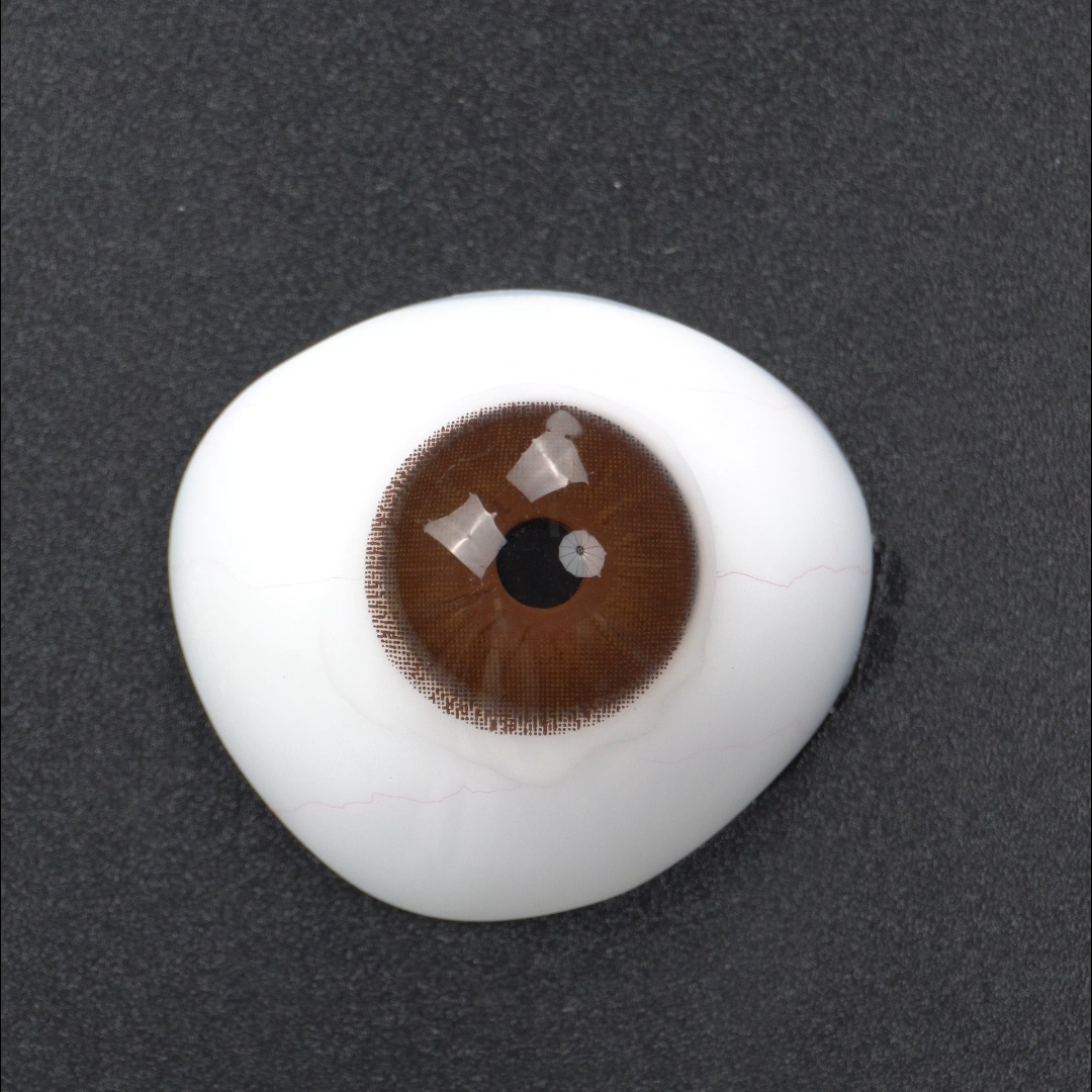 BONVIRO Soft Tea Brown Colored Contacts – Golden Hazel Blend for Dark Eyes | 6 Months Wear