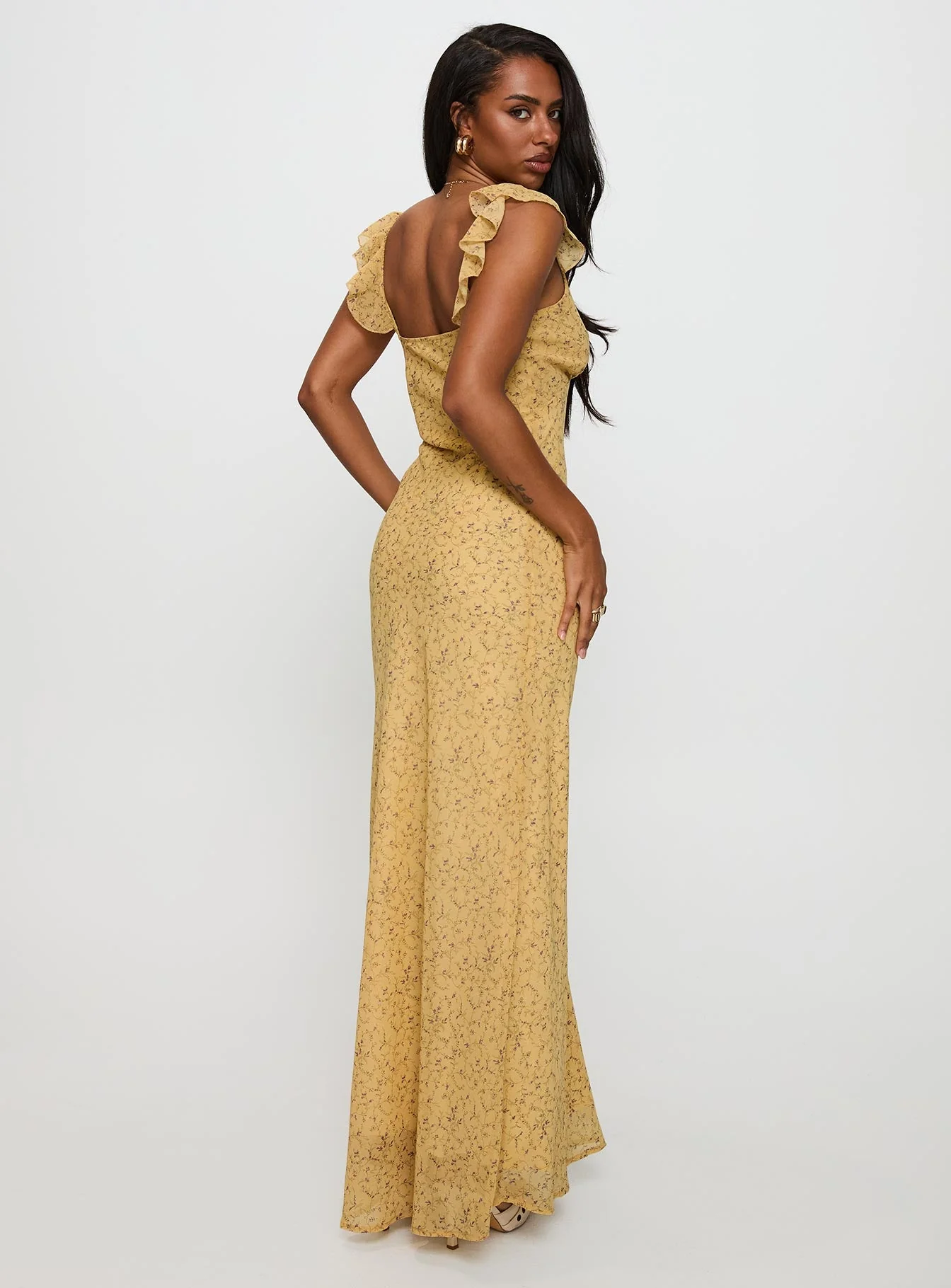 Dearlie Frill Maxi Dress Multi