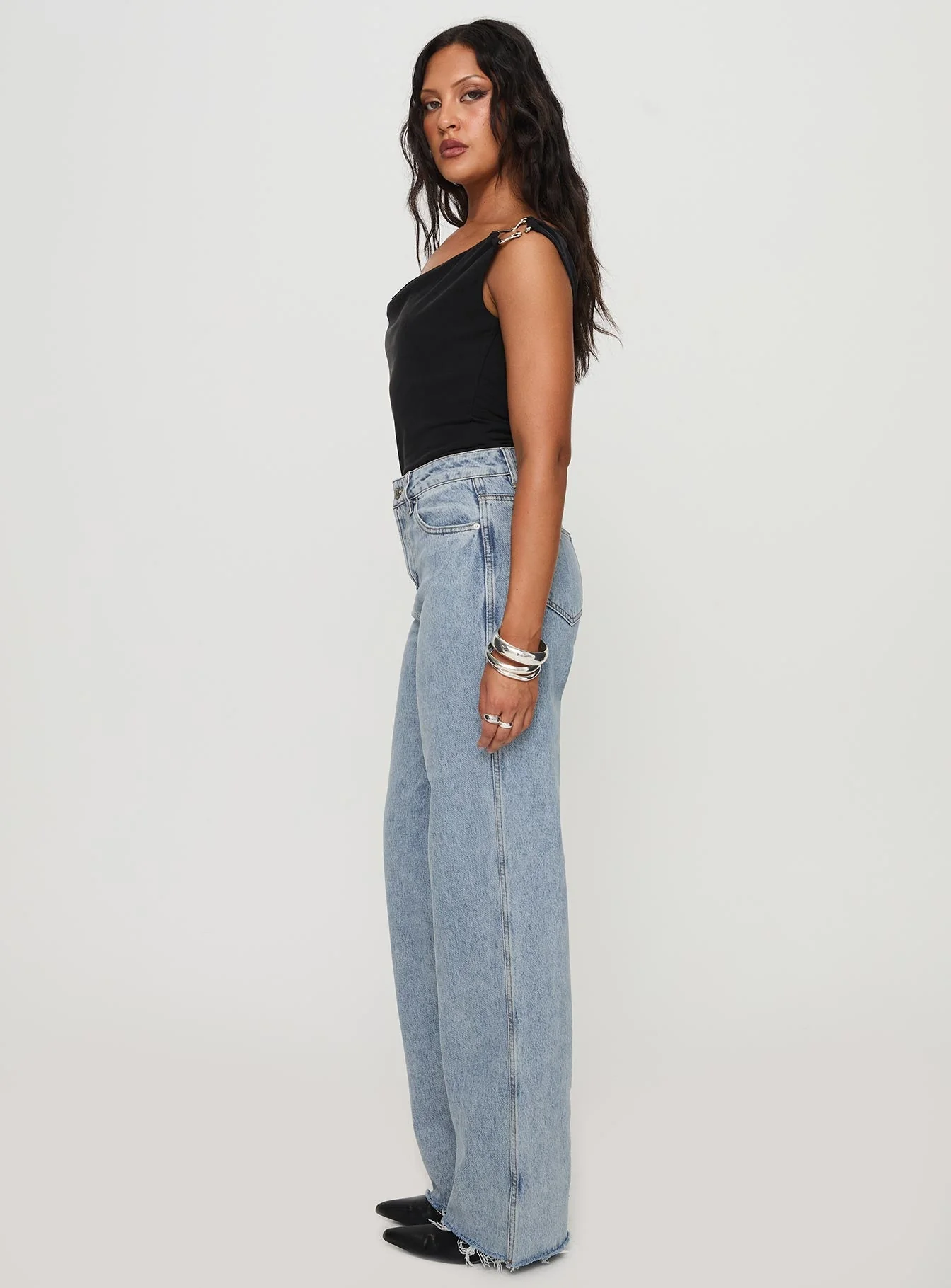 Karlina High Rise Straight Leg Jean Light Wash