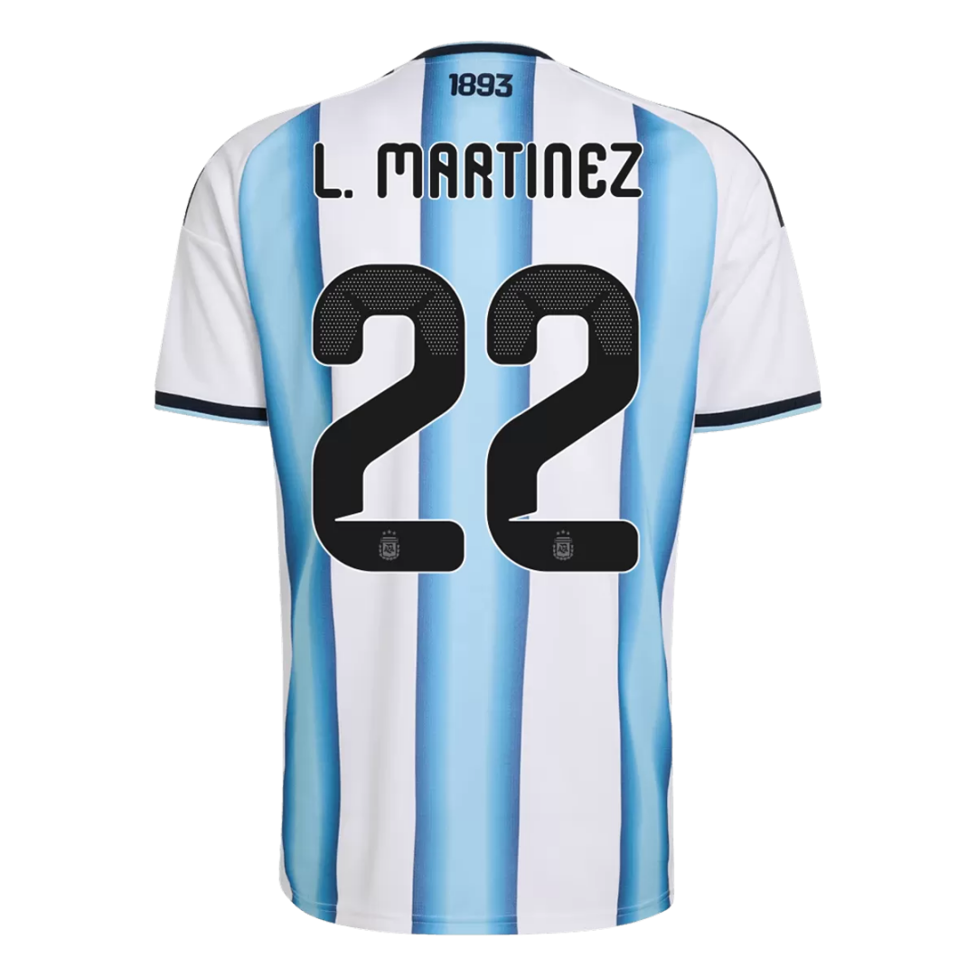 L.MARTÍNEZ #22 Argentina Home Jersey World Cup 2026
