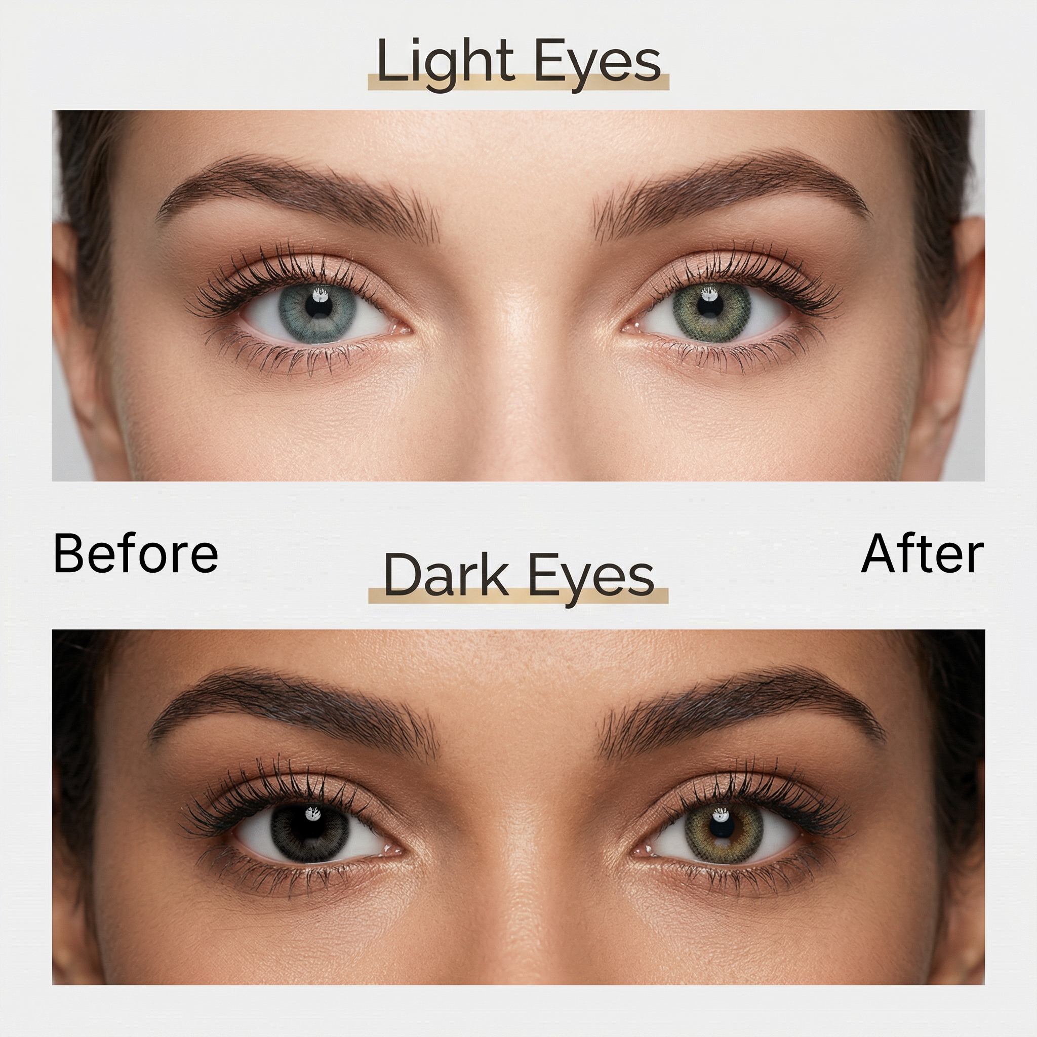 BONVIRO Jade Dew Colored Contacts – Soft Green Lenses for Dark Eyes | 6 Months Wear