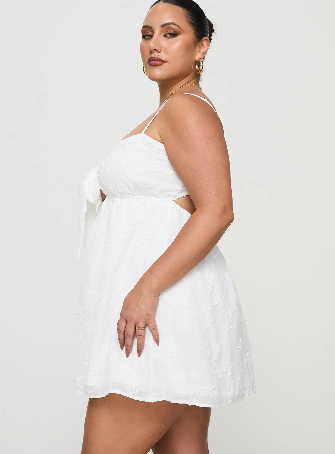 Granno Mini Dress White Curve