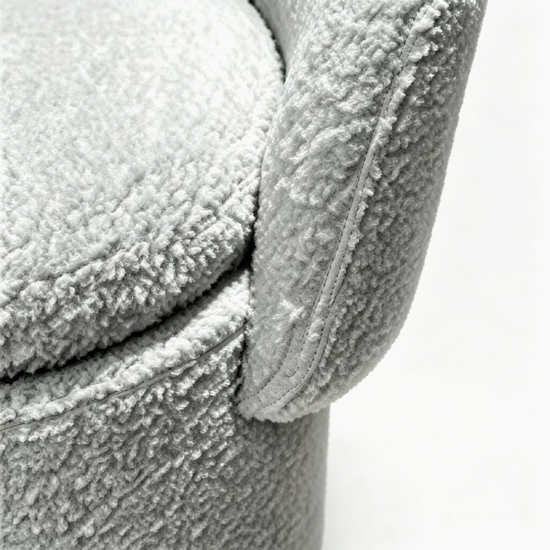 Plush Storage Ottoman