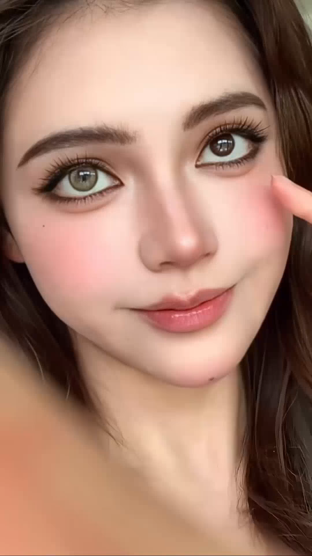 BONVIRO Jade Dew Colored Contacts – Soft Green Lenses for Dark Eyes | 6 Months Wear