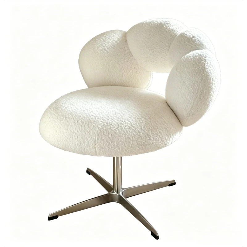 Cat Paw Plush Makeup Chair
