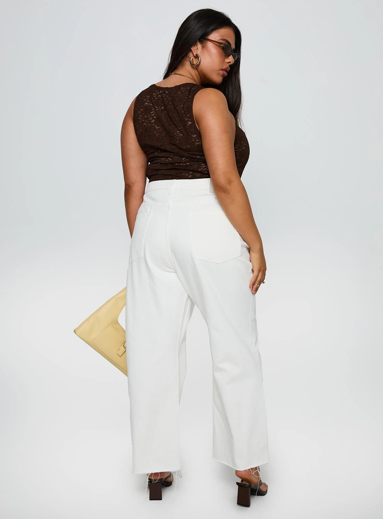 Fawcett Jeans White Curve