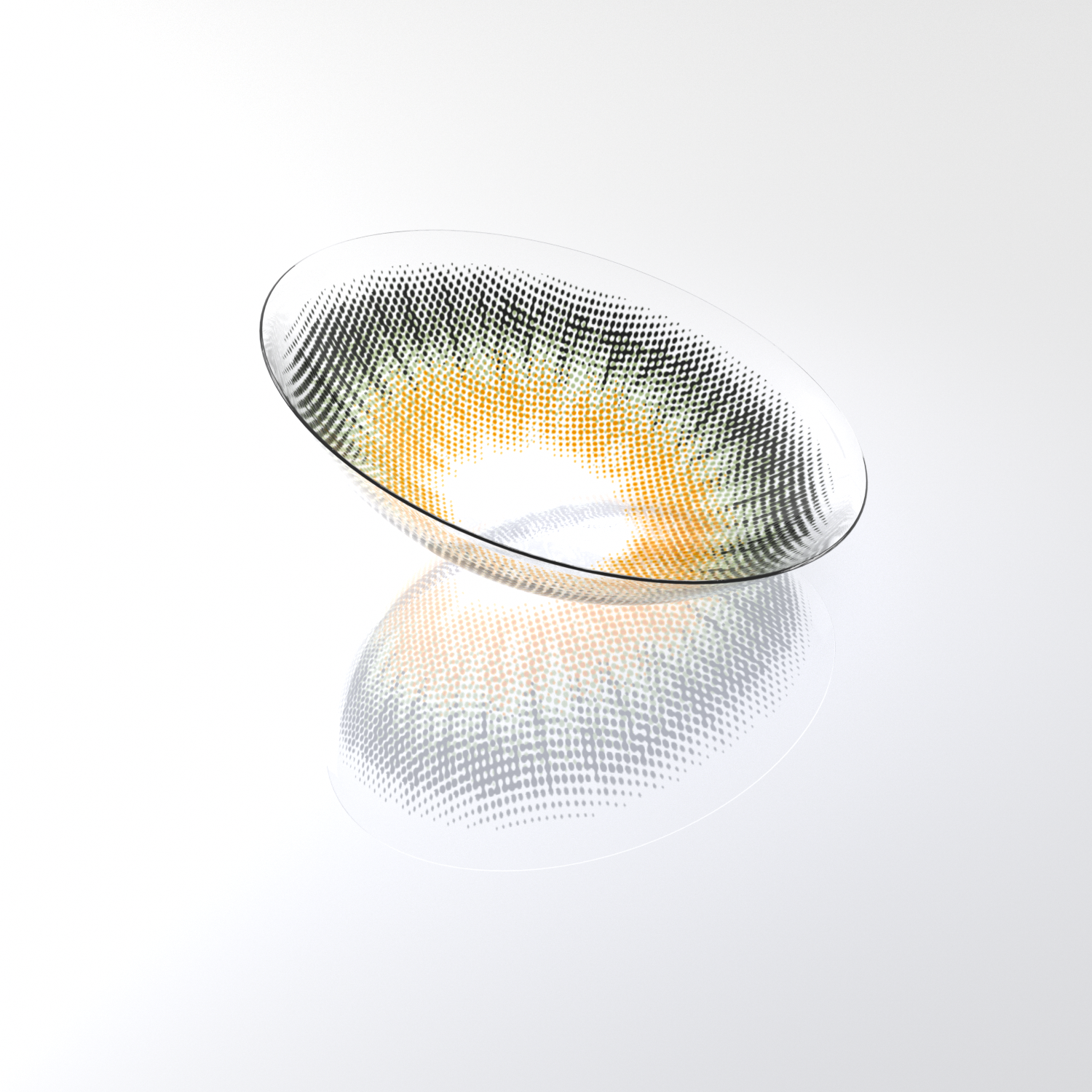BONVIRO Smoky Quartz Halo Contacts – Gray Gold Gradient, Natural Shimmer, 6 Months Wear
