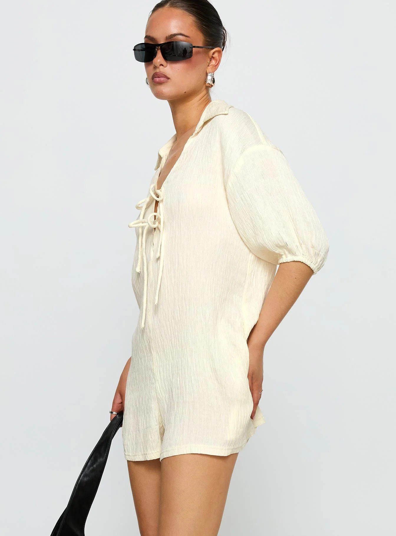 Power Move Romper Beige