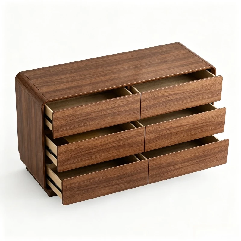 Six-drawer solid wood cabinet(47.24