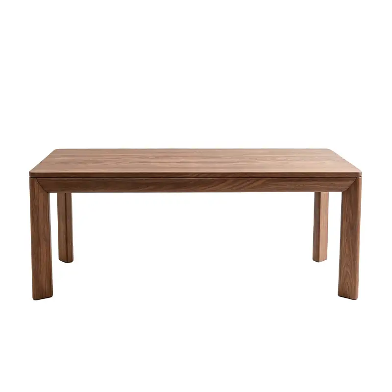 Rectangular walnut dining table（62.99-78.74