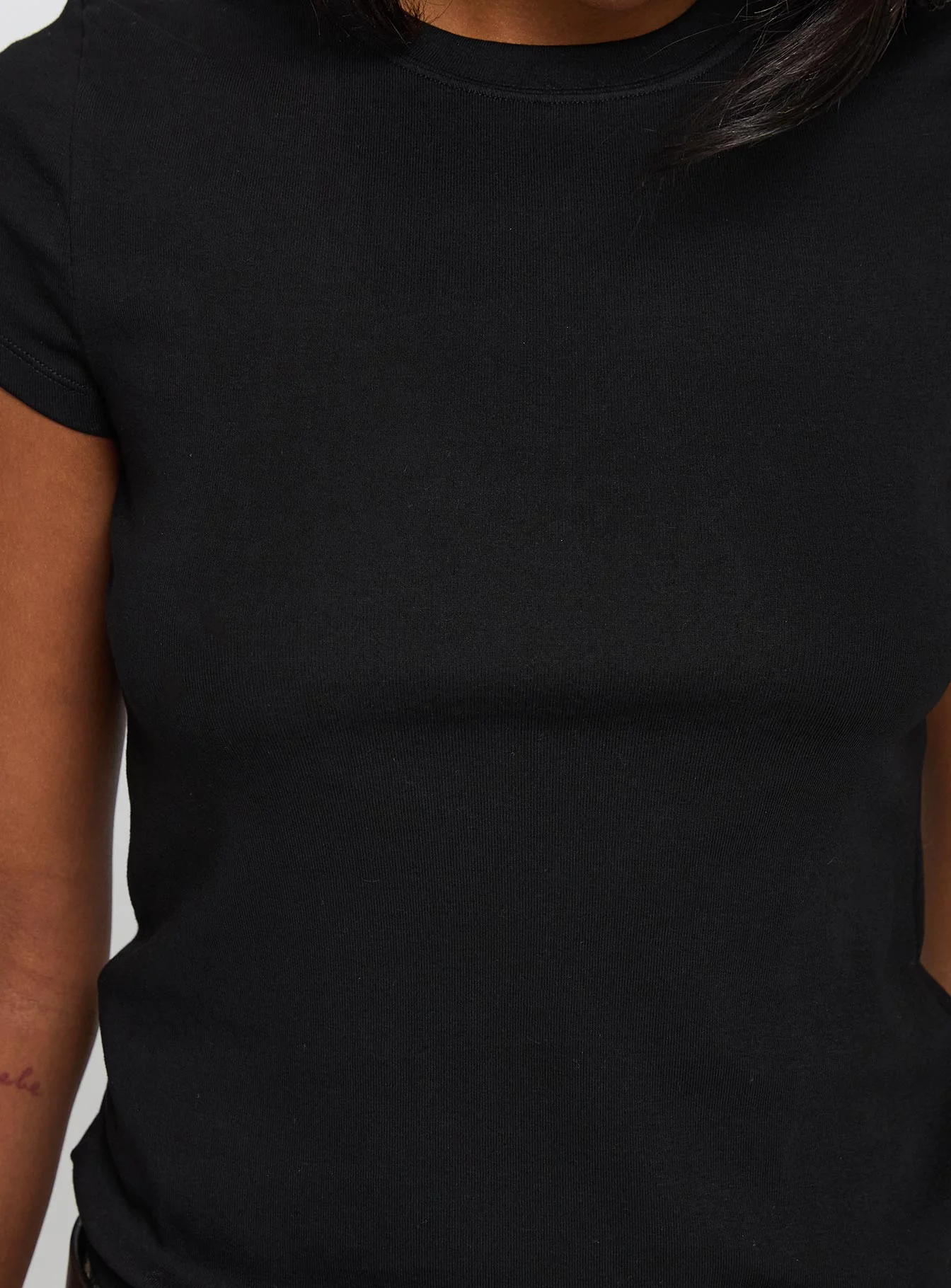 Prestige Longline Baby Tee Black