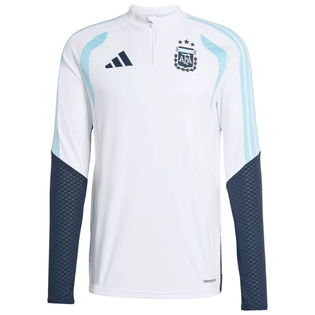 Argentina Zipper Sweatshirt Kit(Top+Pants) White 2026