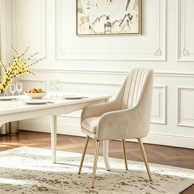Velvet dining chair