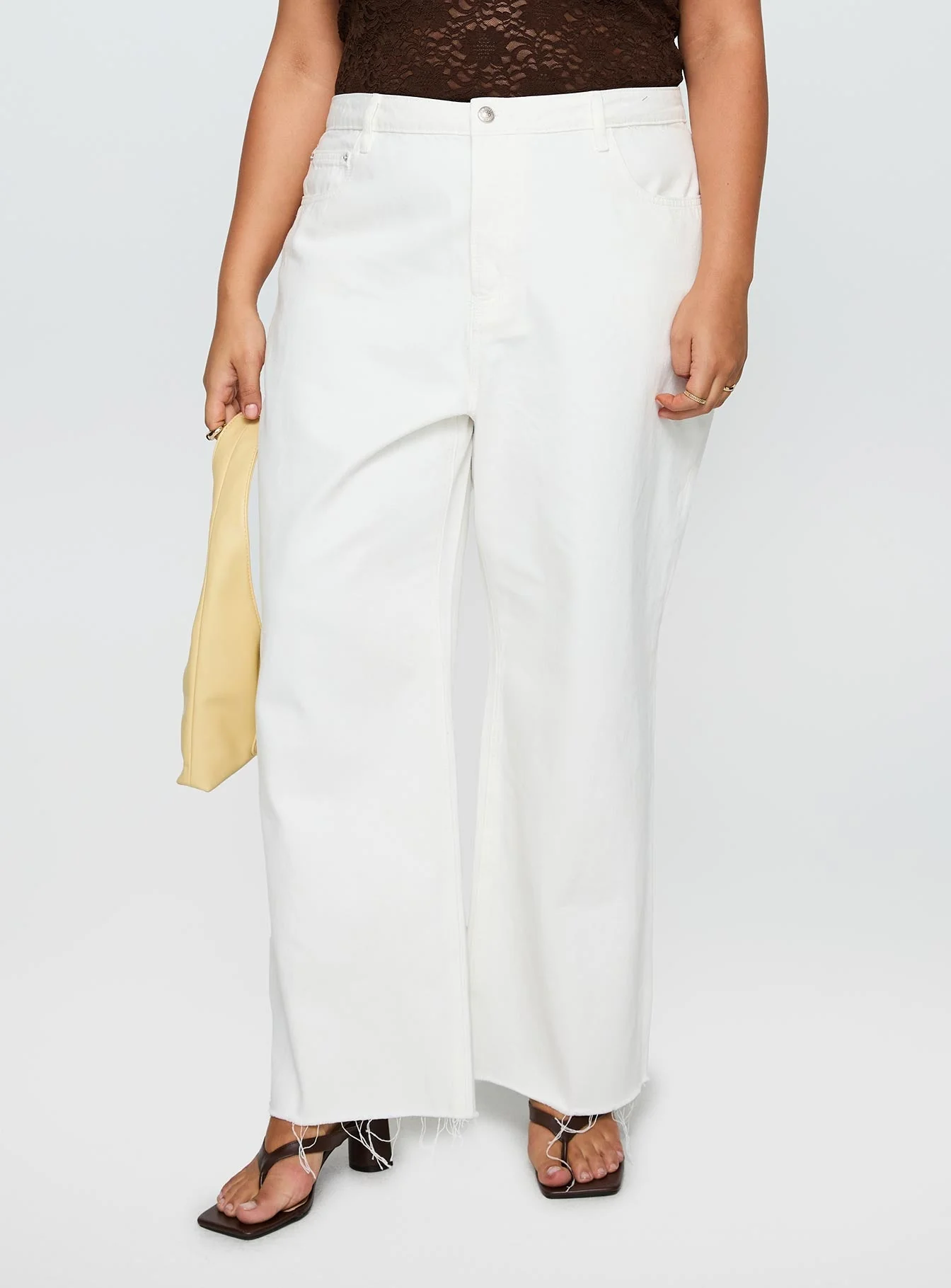 Fawcett Jeans White Curve