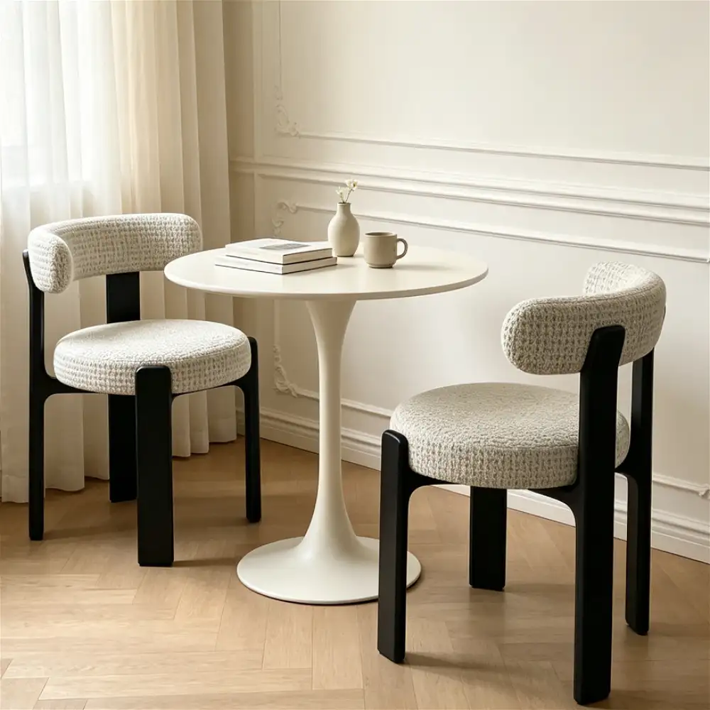 What Makes This Matte Black Solid Wood Dining Chair a Perfect Daily Pick?