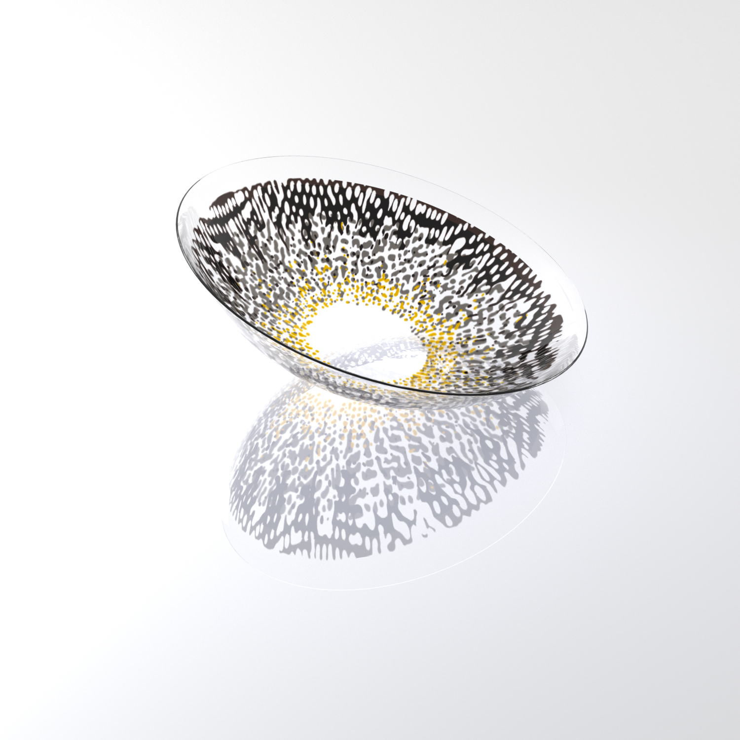 Ethereal Gray Gold Halo Contacts – Natural Shimmer Daily Wear, 6 Months Wear