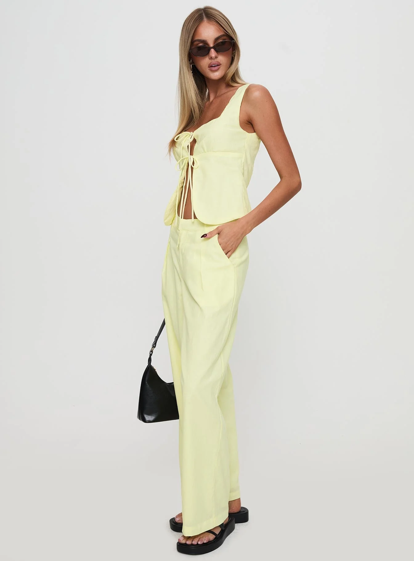 Such A Charmer Tie Up Set Yellow