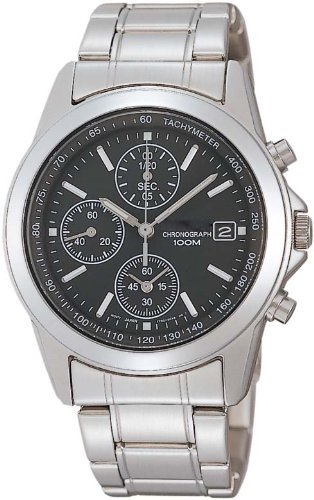 100M Chronograph Watch with Tachymeter & Date Function