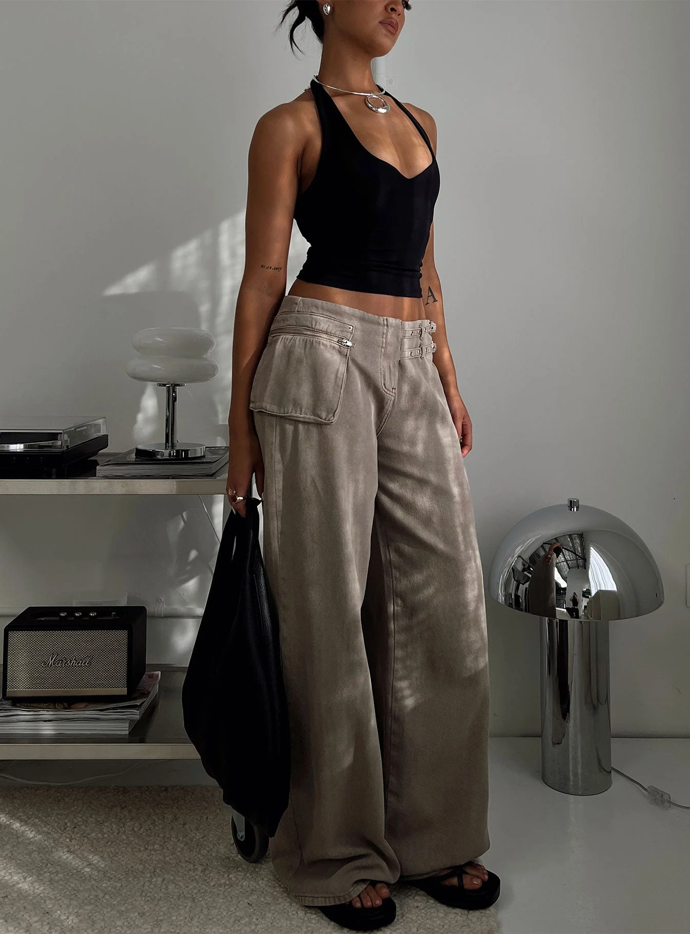 Paltrow Cargo Jeans Washed Brown