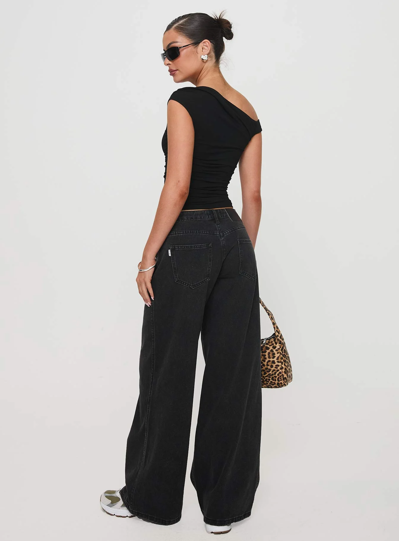 Ramos Low Rise Denim Jeans Washed Black Petite