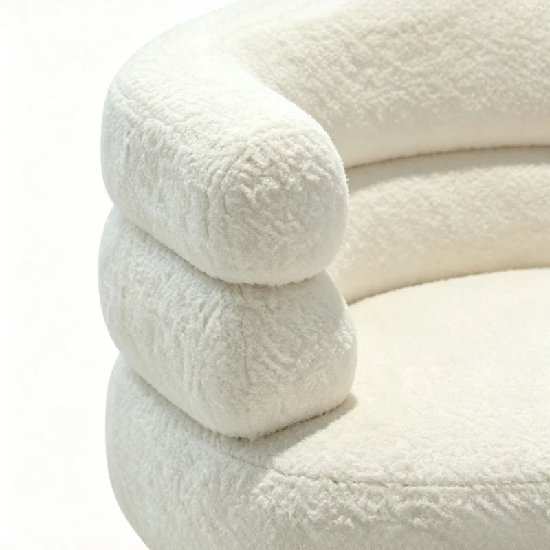 Fuzzy makeup stool