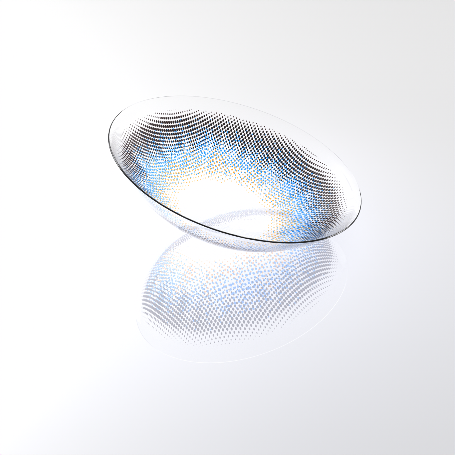 BONVIRO Sky Blue Colored Contact Lenses – Natural Translucent Blue Contacts for Dark Eyes | 6 Months Wear
