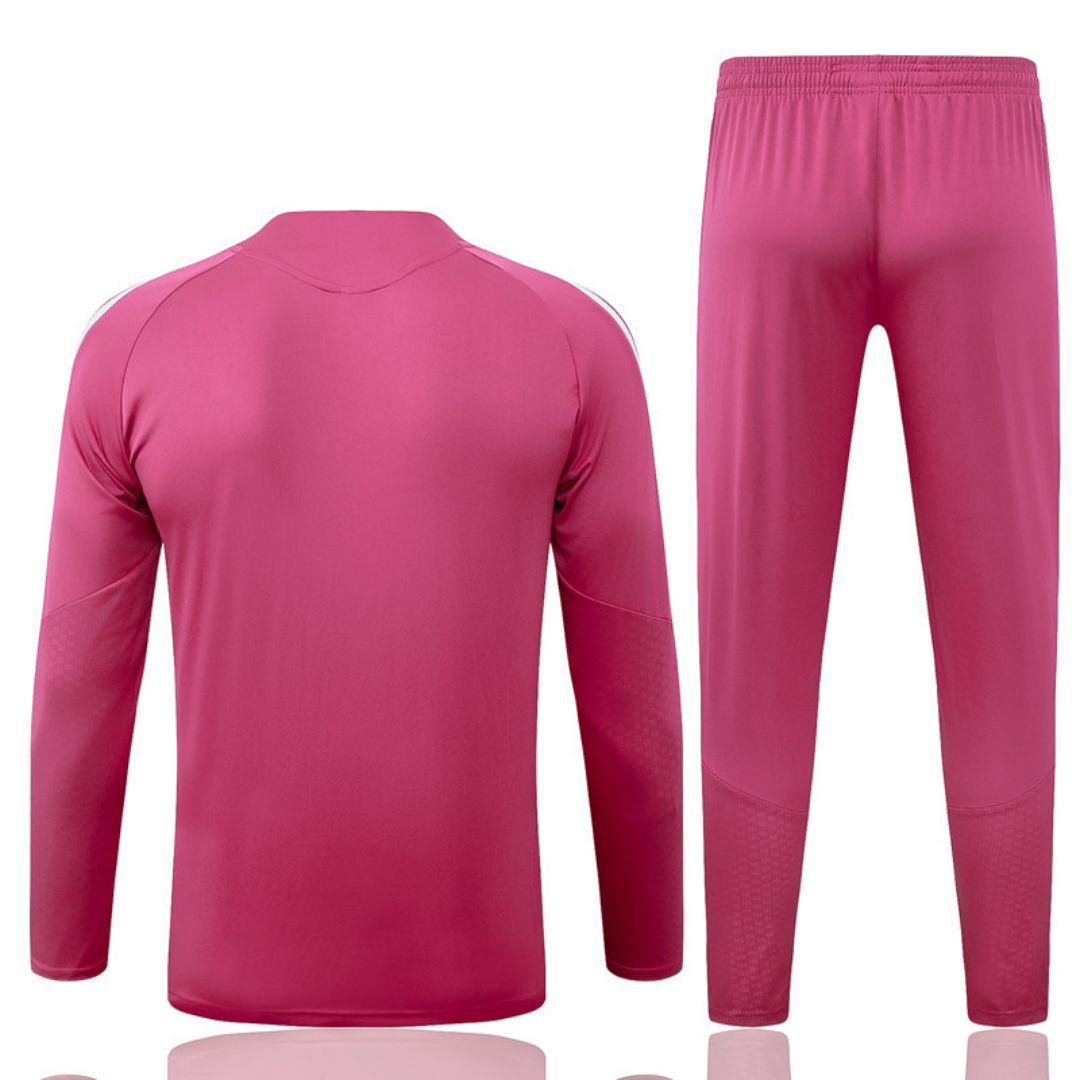 Kid's Real Madrid 1/4 Zipper Sweat Kit(Top+Pants) 2026/27