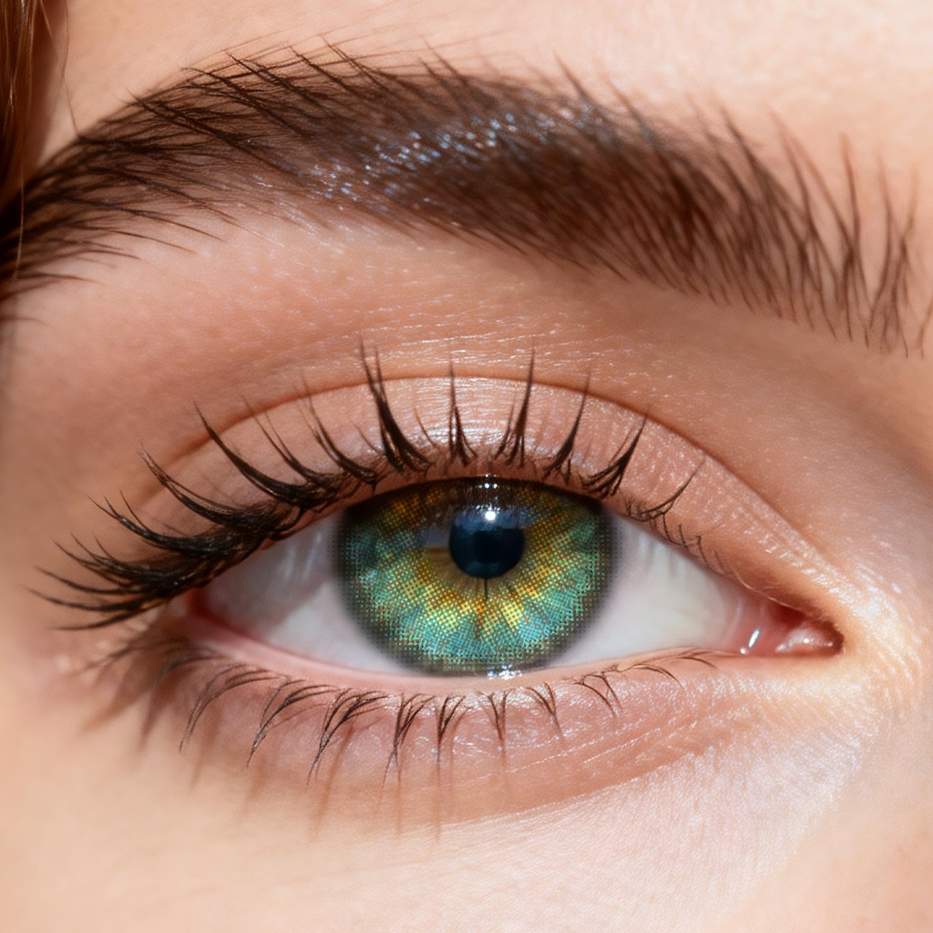 BONVIRO Starry Azure Colored Contacts – Vibrant Blue Green Lenses for Dark Eyes | 6 Months Wear