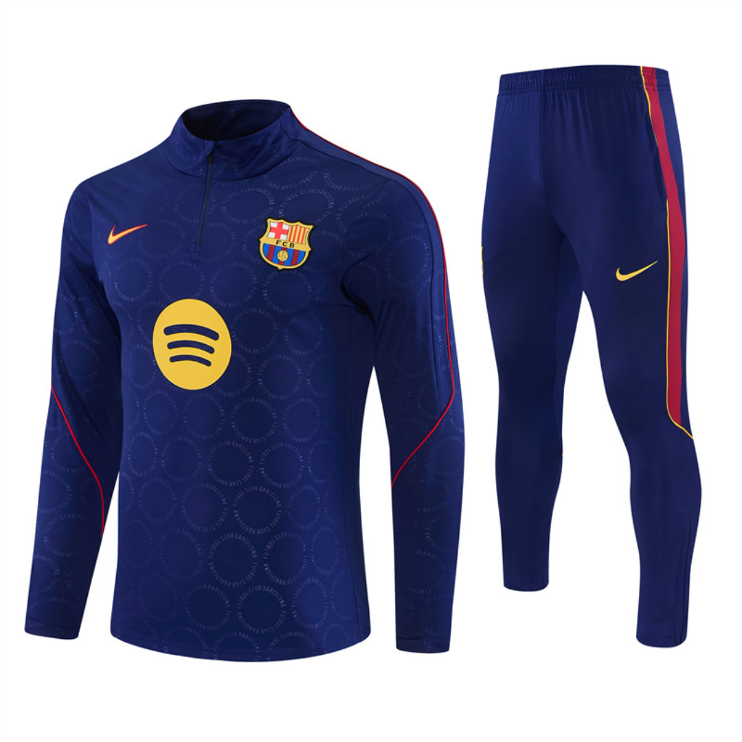 Barcelona 1/4 Zipper Sweat Kit(Top+Pants) 2026/27