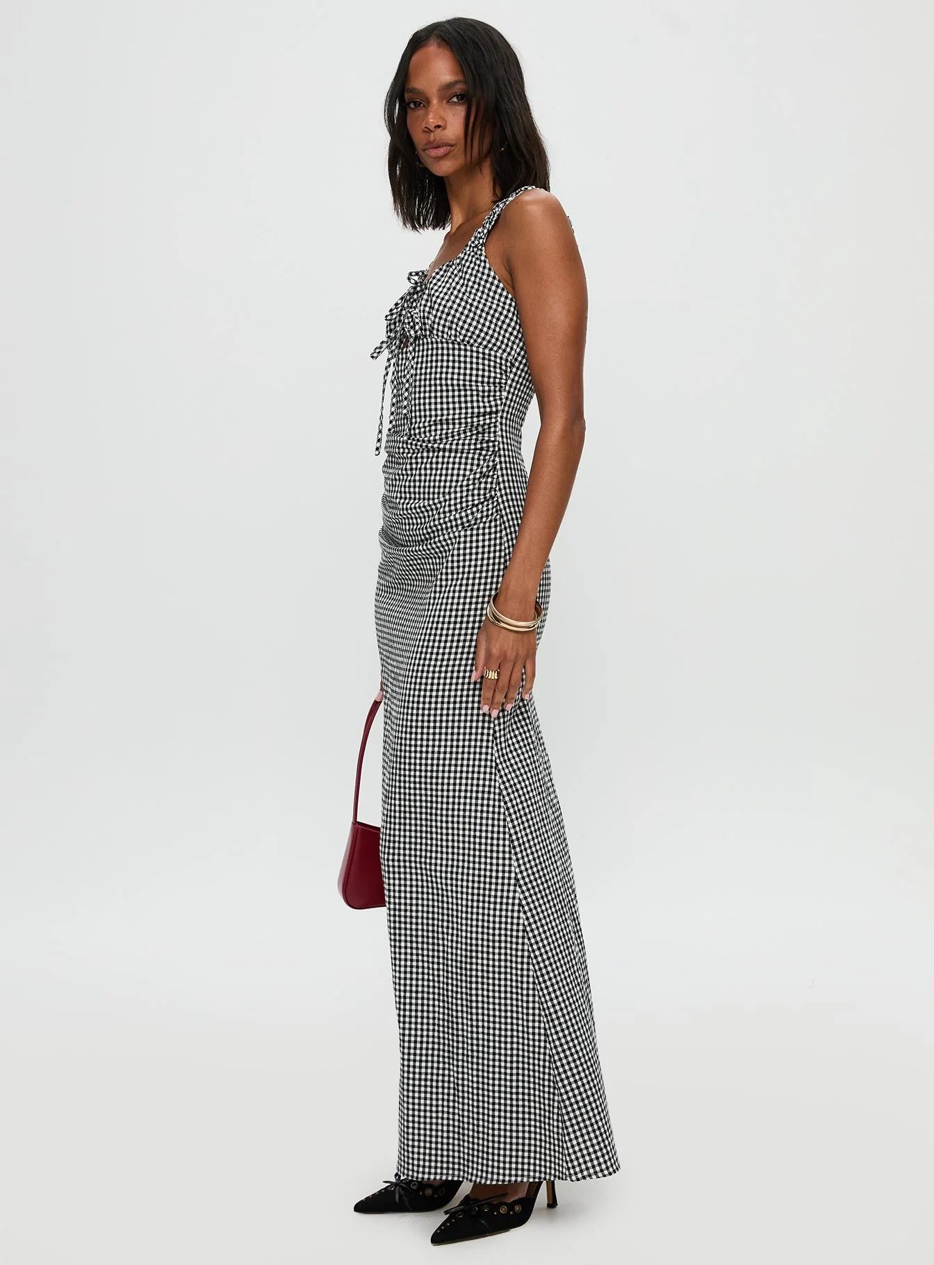 Roundtrip Maxi Dress Black / White