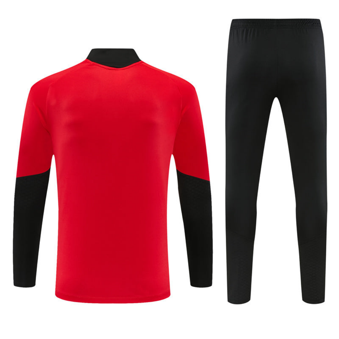 Kid's Manchester United 1/4 Zipper Sweat Kit(Top+Pants) 2026/27