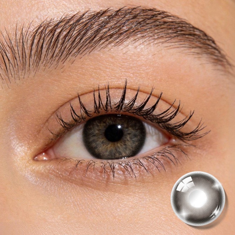 BONVIRO Halo Brown Colored Contact Lenses | Soft Black-Brown Gradient | 6 Months Wear