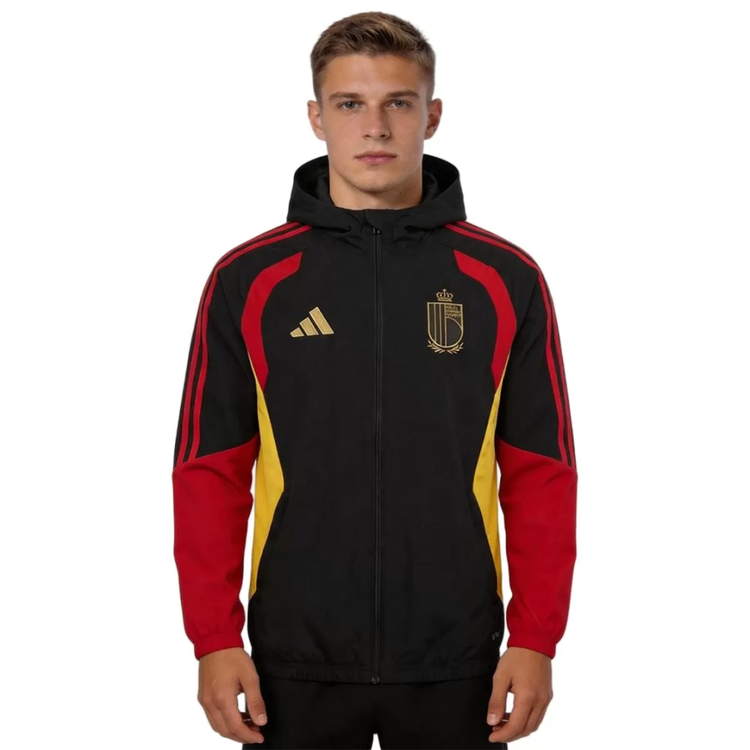 Belgium Windbreaker Hoodie Jacket Black 2026