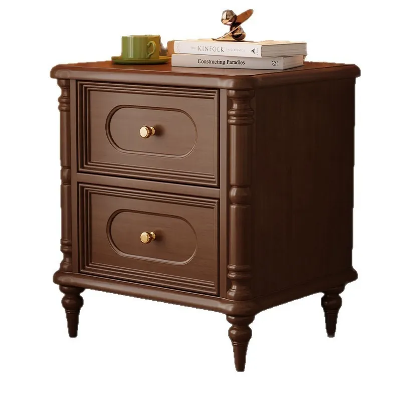 Carved panel bedside table(19.69