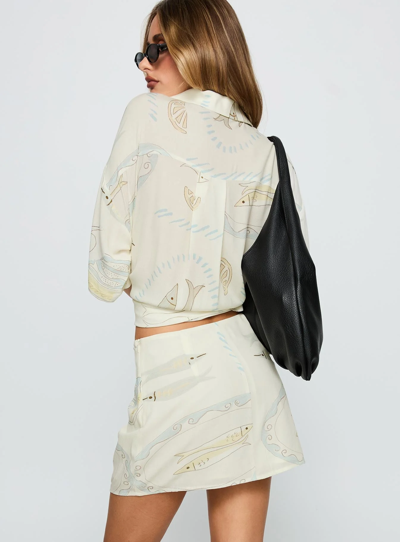 Caraliia Mini Skirt Cream