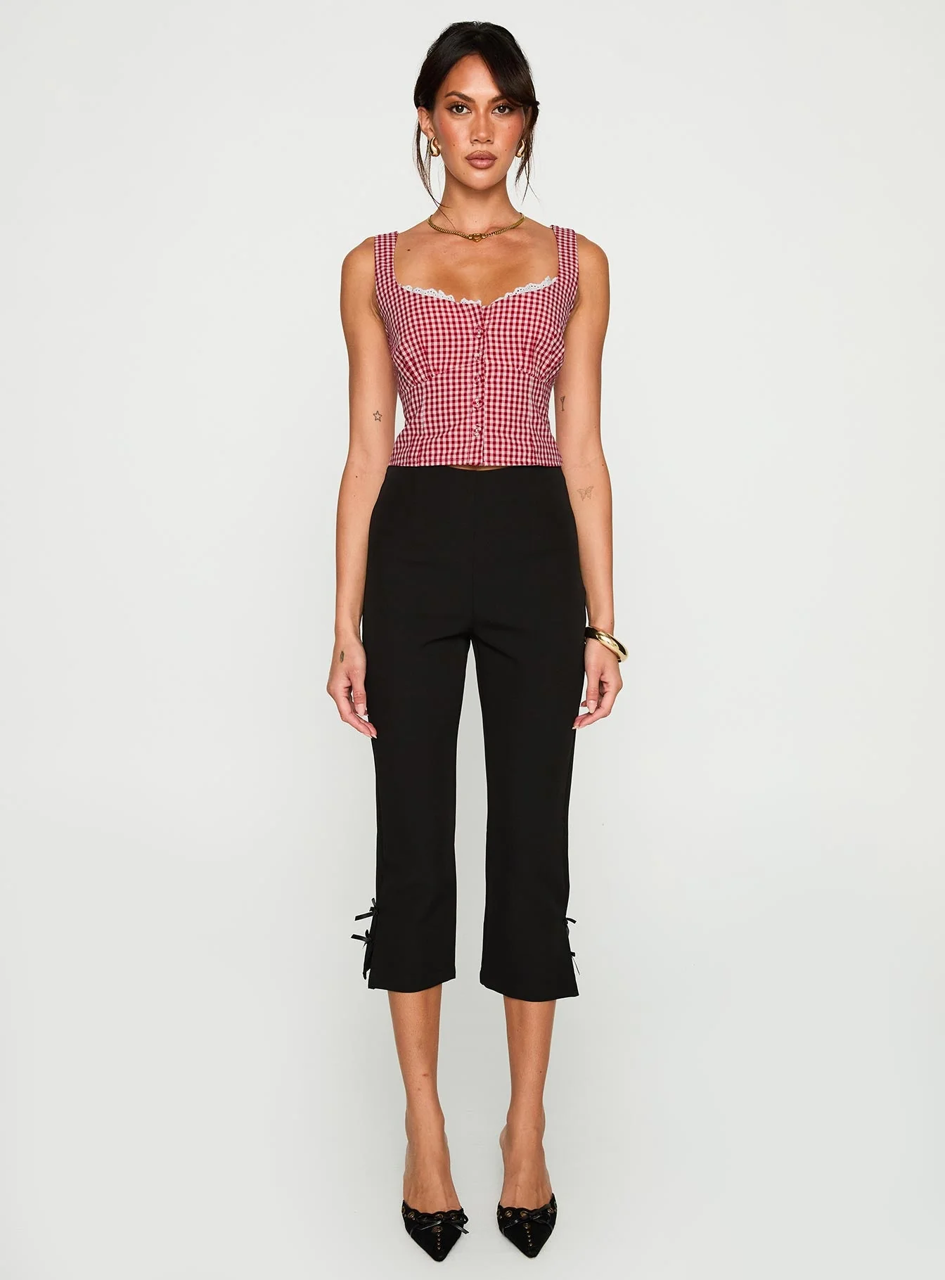 Bruncheon Top Red / White
