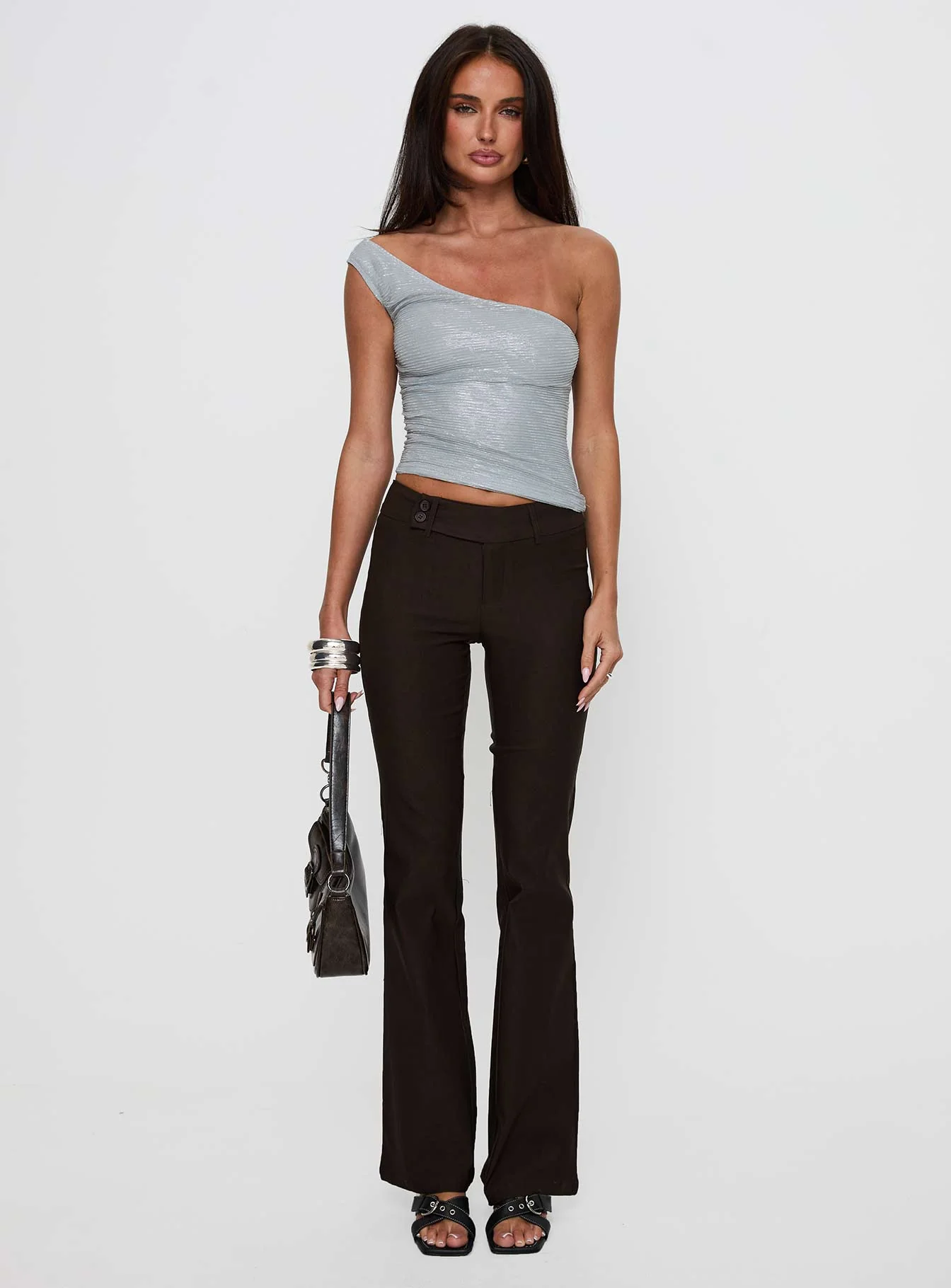 Kinkirk Flared Pants Chocolate