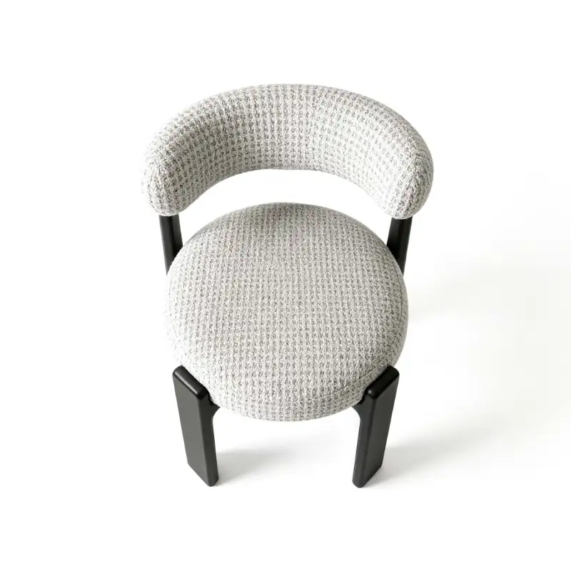 Heavy fabric dining chair