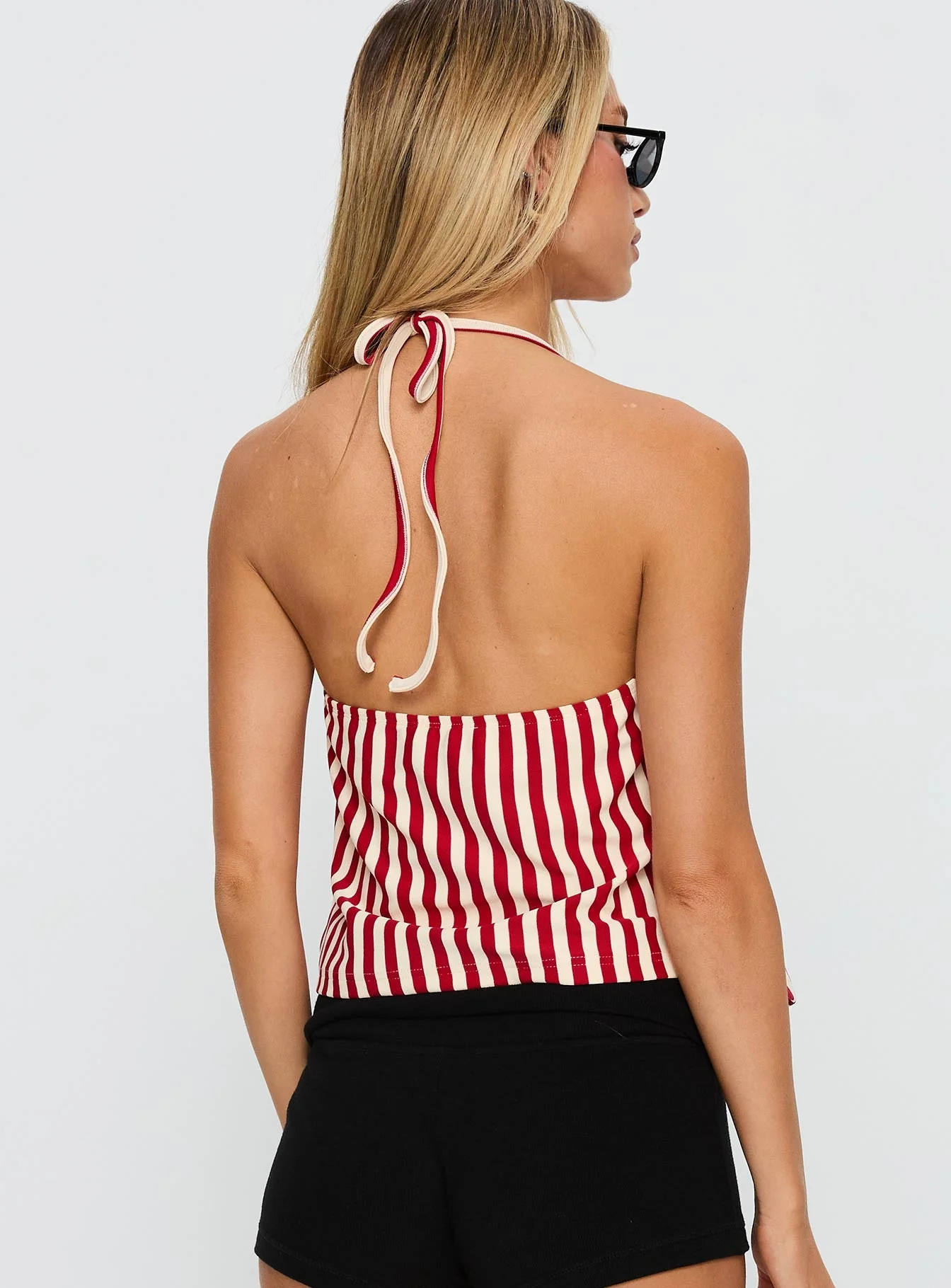 Full Of Flash Top Red Stripe
