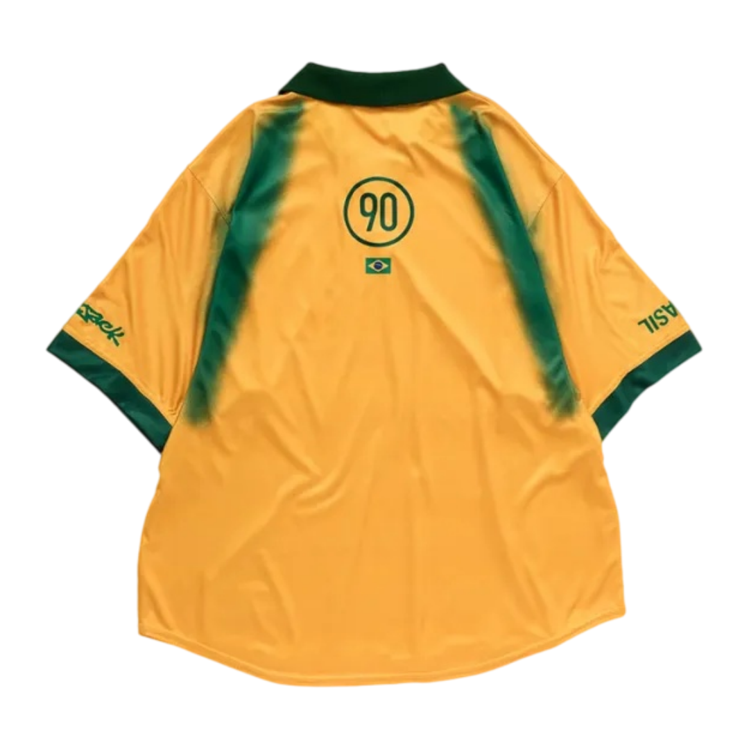 Travis Scott Cactus Jack x Nike Brazil Total 90 Retro Jersey Yellow