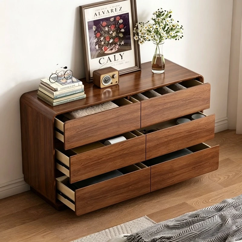 Six-drawer solid wood cabinet(47.24