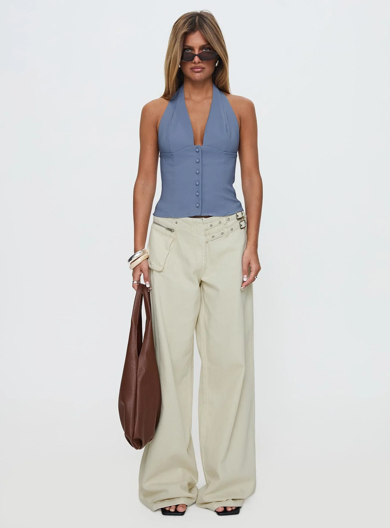 Paltrow Cargo Jeans Cream