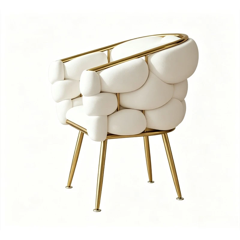 Bubble makeup stool, velvet
