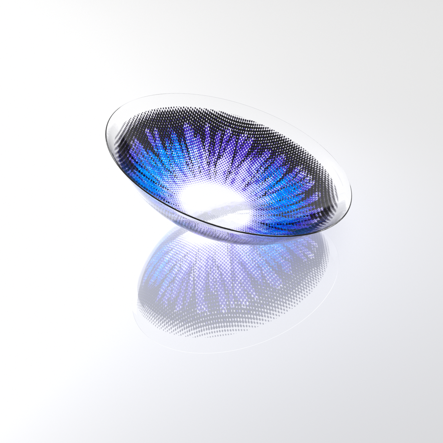 BONVIRO Nebula Violet Blue Contacts – Stunning Purple-Blue Gradient, 6 Months Wear